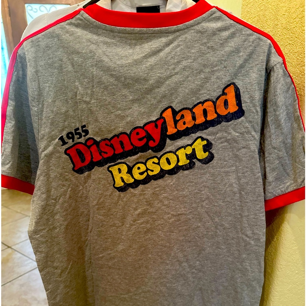 Disneyland resort 1955 rainbow castle ringer tshirt lg NWT